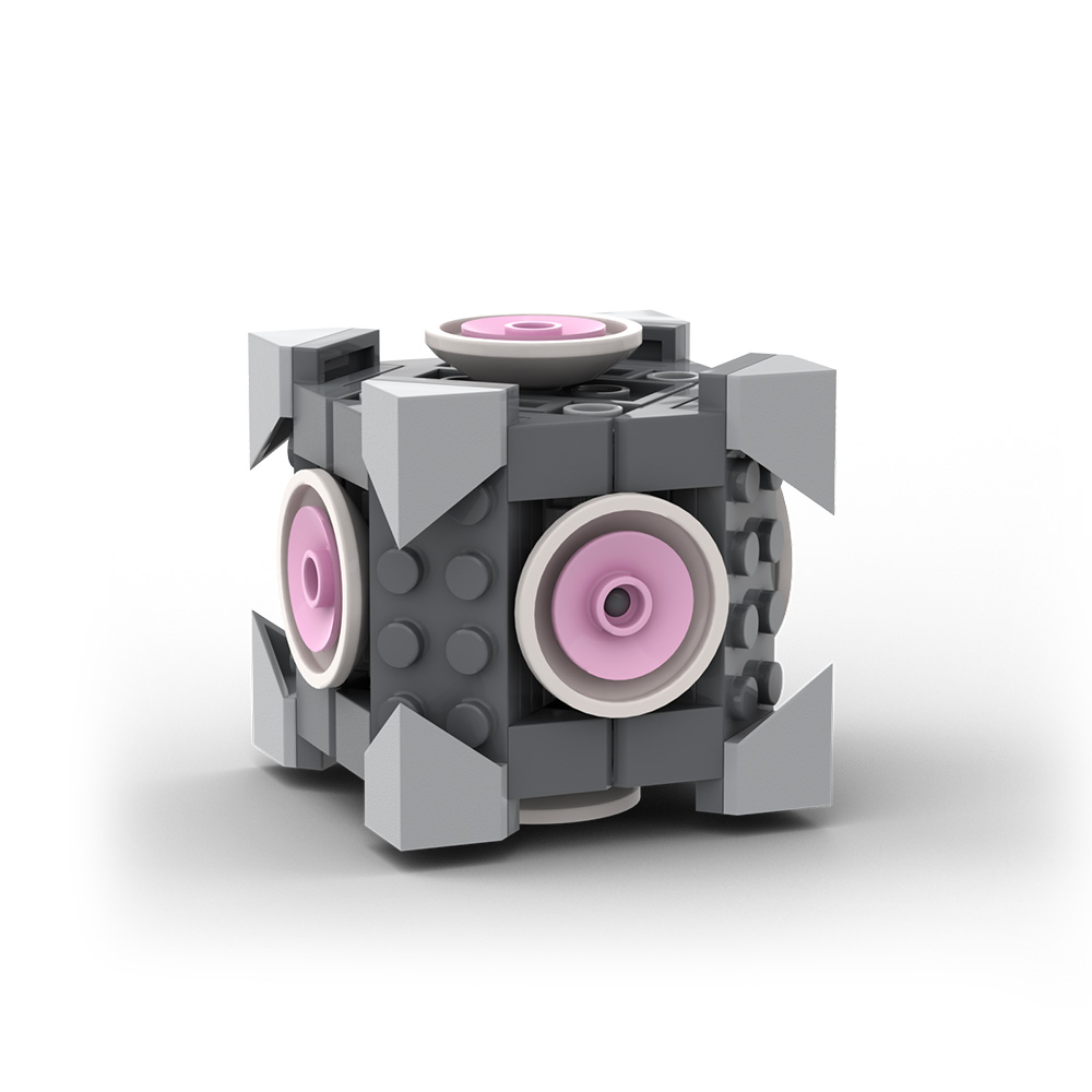 MOC-0259 Portal Companion Cube mit 98 Teilen 