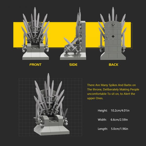 MOC-18100 The Iron Throne with 86 pieces