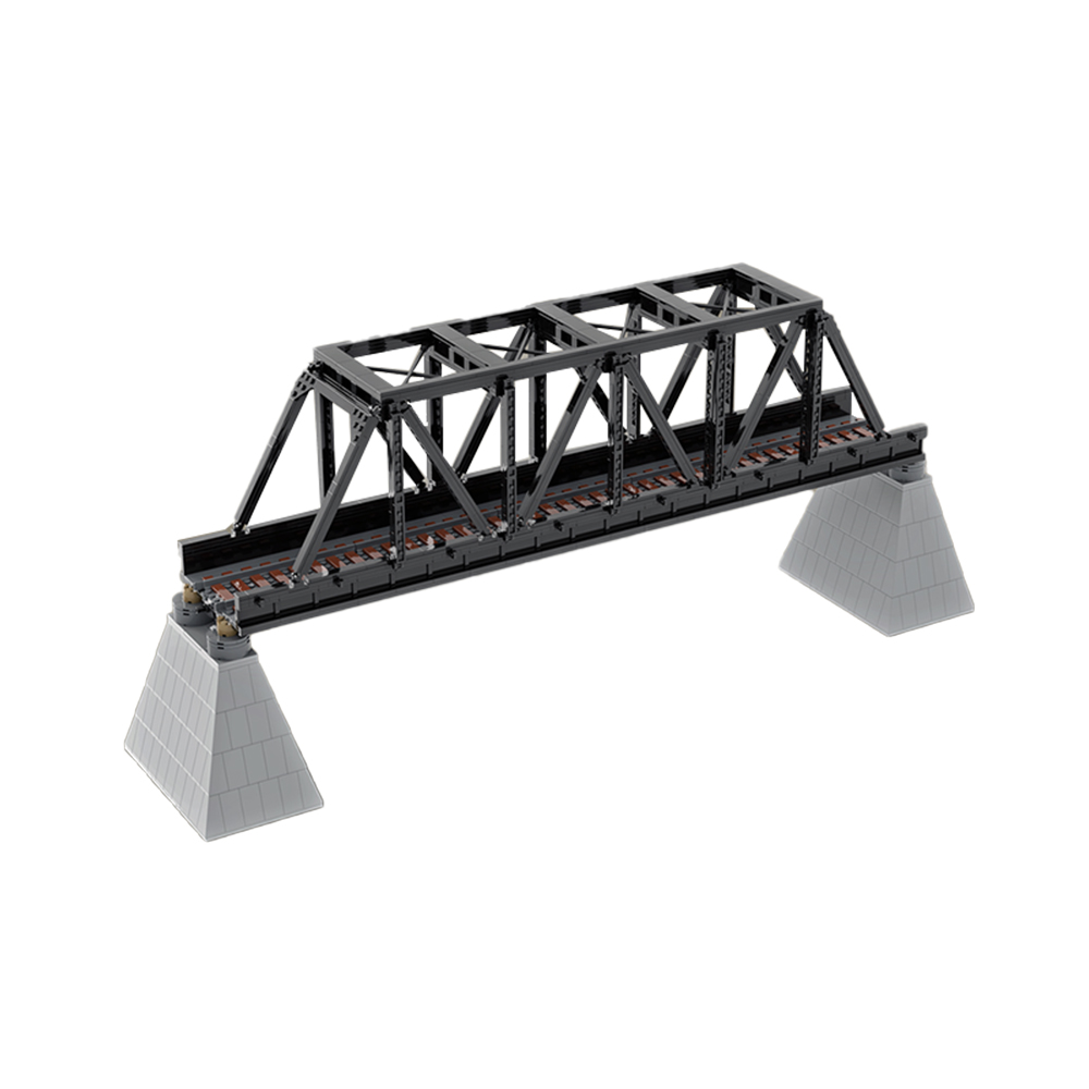 MOC-51141 Iron Truss Railway Brücke mit 1224 Teilen