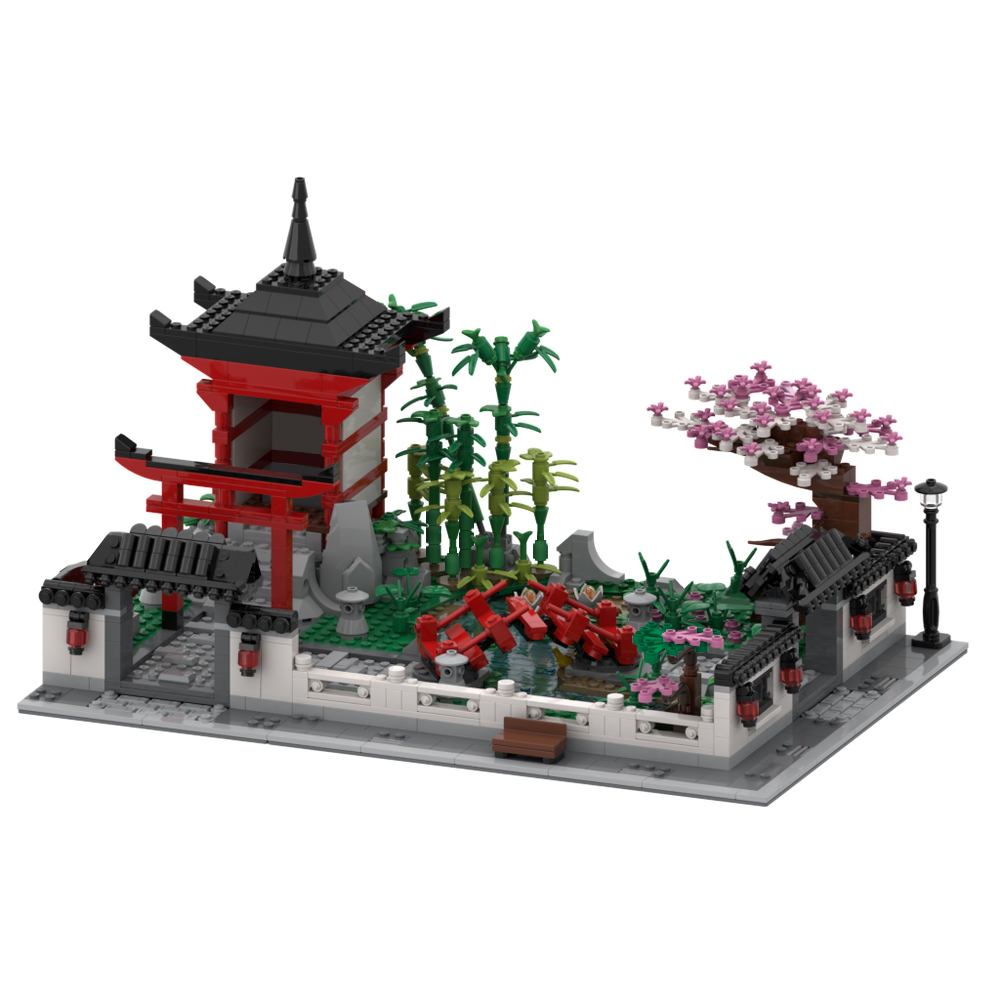 MOC-63232 Japanese Garden with 1673 pieces