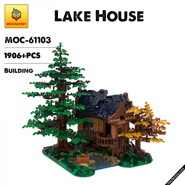 MOC 61103 Lake House with 1906 pieces 1 - MOULD KING