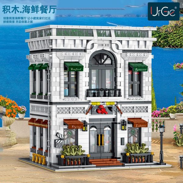 URGE 10203 Seafood Restaurant Flying Lobster Modular with 4039 pieces 1 - MOULD KING
