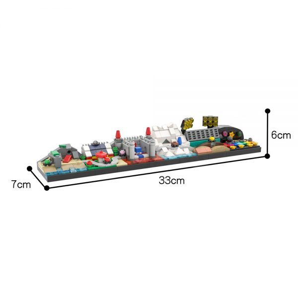 MOC-37494 Mario Kart 64 Skyline with 436 pieces