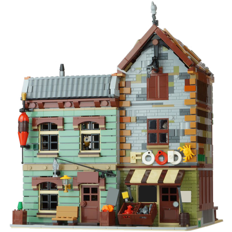 MOC-40048 Modular Bait Shop And Grocery with 1991 pieces