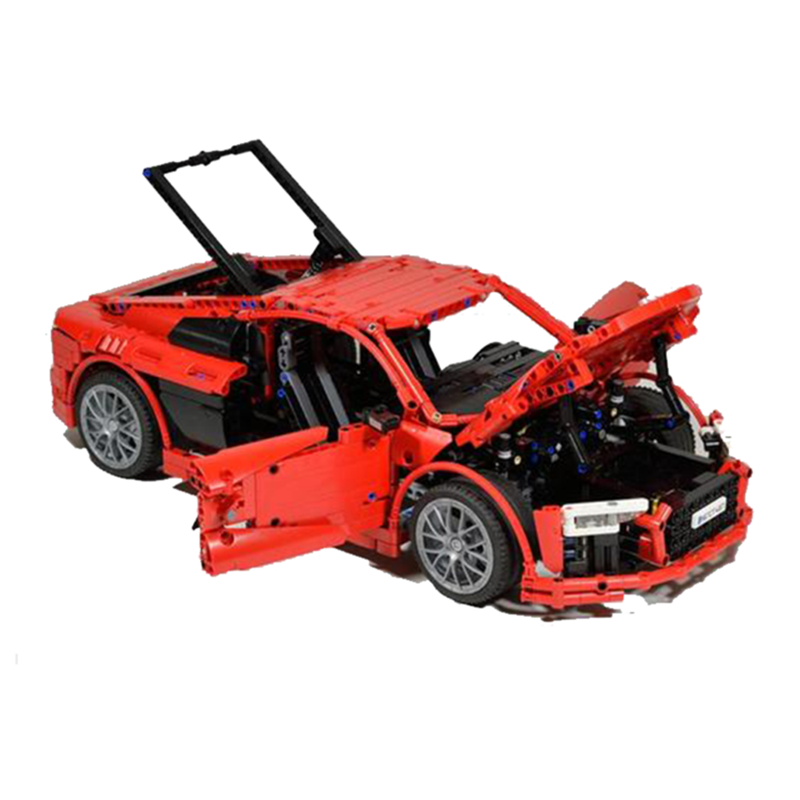 MOC-4463 Audi R8 V10 Second Generation with 1839 pieces