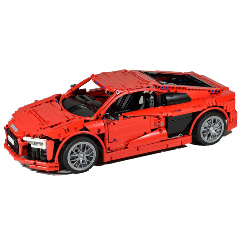 MOC-4463 Audi R8 V10 Second Generation with 1839 pieces