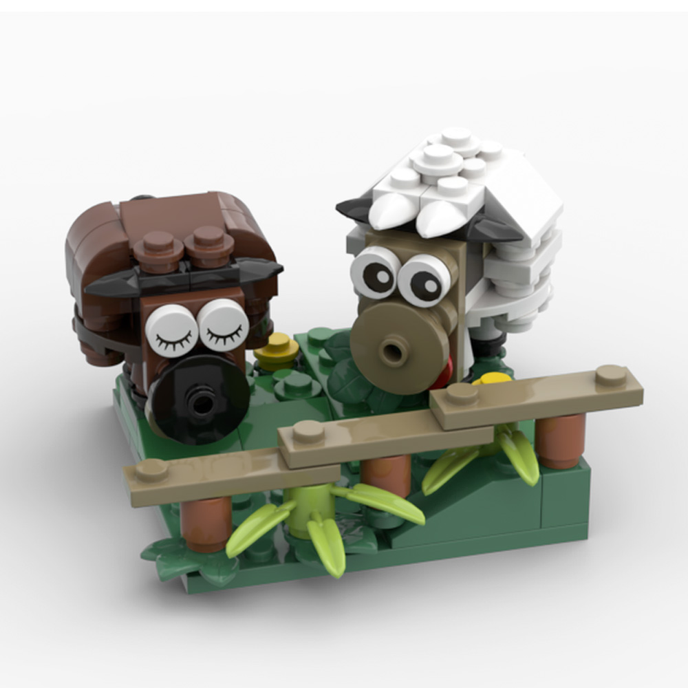 MOC-44733 Sheep (Peace and Love) with 123 pieces