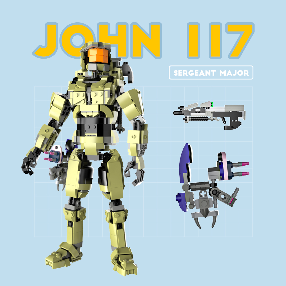 MOC-81006 Master Chief John 117 with 785 pieces