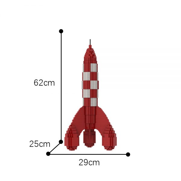 MOC-14576 Tintin Rocket with 1525 pieces