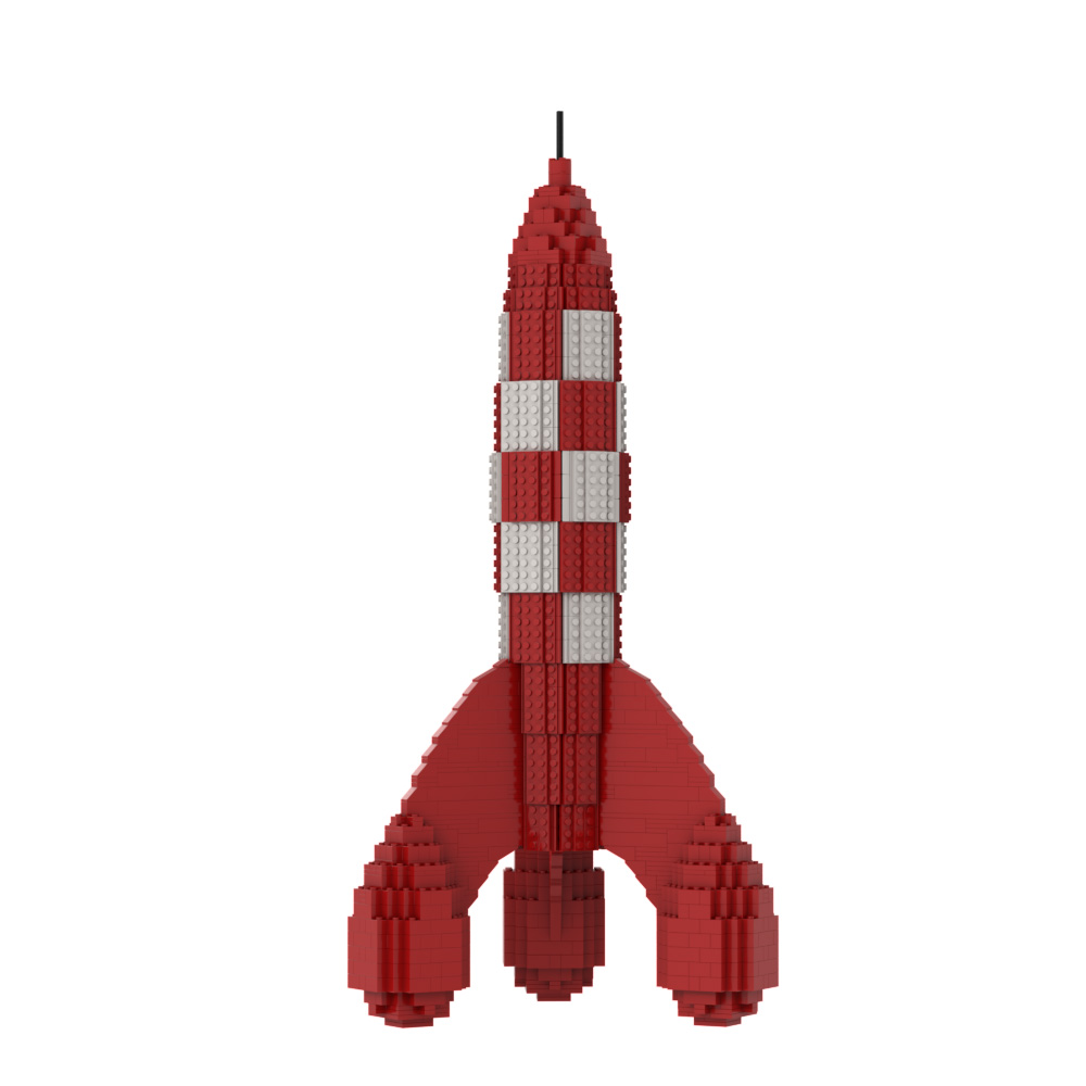 MOC-14576 Tintin Rocket with 1525 pieces