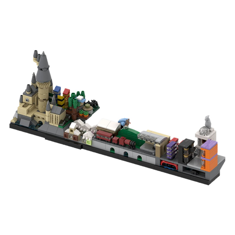 MOC-22348 Harry Potter Skyline Architecture with 621 pieces