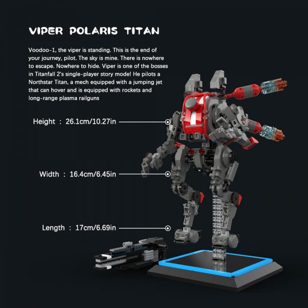 MOC-32708 Titanfall 2 Viper's Northstar Titan with 768 pieces