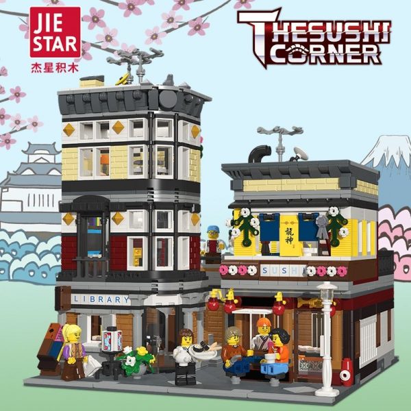 JIE STAR 89127 The Sushi Corner with 2662 pieces 1 - MOULD KING