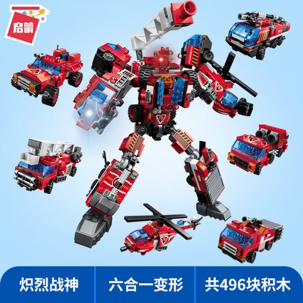 Qman 1416 Fiery God of War with 496 pieces 1 - MOULD KING