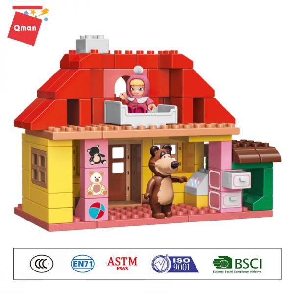 Qman 5211 Mashas House with 96 pieces 1 - MOULD KING
