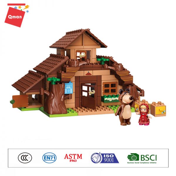 Qman 5212 Bear House with 113 pieces 1 - MOULD KING