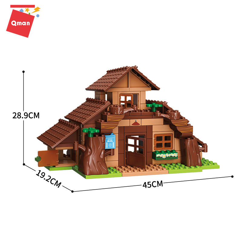 Qman 5212 Bear House with 113 pieces