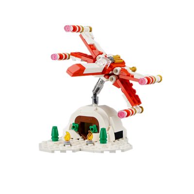 TECHNICIAN MOC-40692 Christmas X-Wing Microscale MOCBRICKLAND 2 MOCBRICKLAND MOC 40692 Christmas X Wing Microscale 1