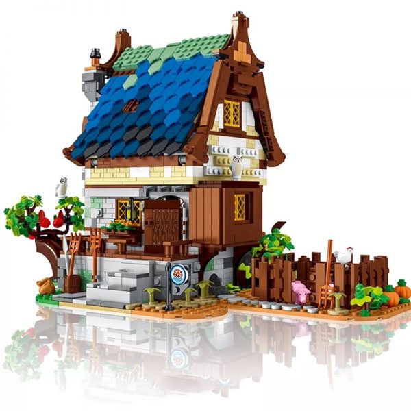 MODULAR BUILDING URGE 50104 Medieval Town Water Mill 7 - MOULD KING
