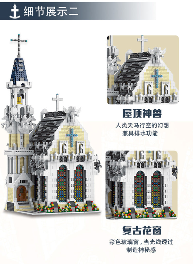 Mork 033006 Mittelalterliche Stadtkirche mit 4418 Teilen