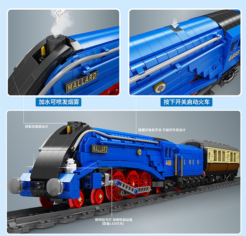 Mould King 12006 RC Class A4 Pacifics Mallard with 2139 pieces