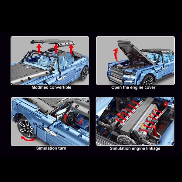 TGL T5018 Rolls Royce Floating Shadow with 2903 pieces 4 - MOULD KING
