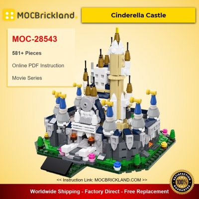 MODULAR BUILDING MOC-28543 Cinderella Castle MOCBRICKLAND