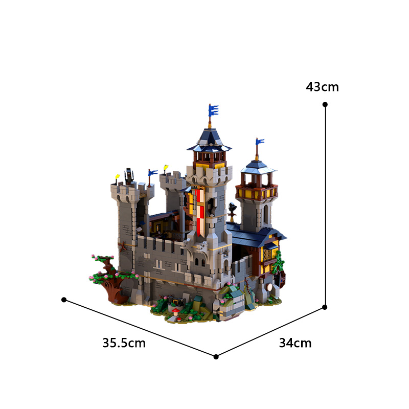MOC-82242 Medieval Castle II with 2570 pieces