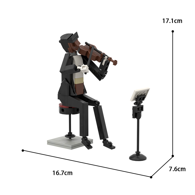 MOC-89665 Violinist with 141 pieces