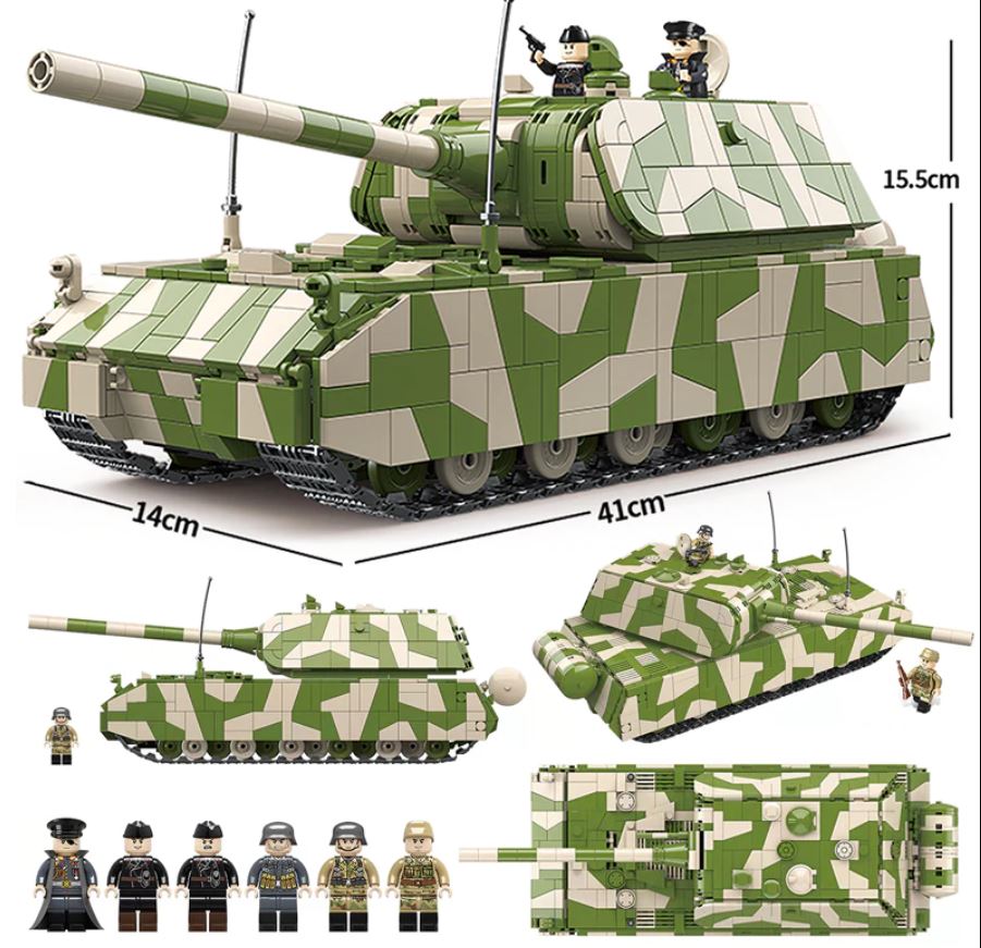 Quan Guan 100234 German Military Rat Heavy Tank with 2930 pieces