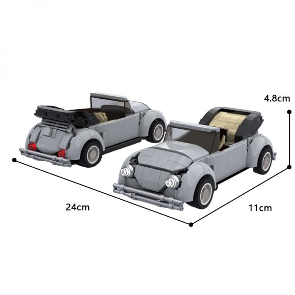 MOCBRICKLAND MOC 111807 79 VW Beetle Cabriolet 4 - MOULD KING