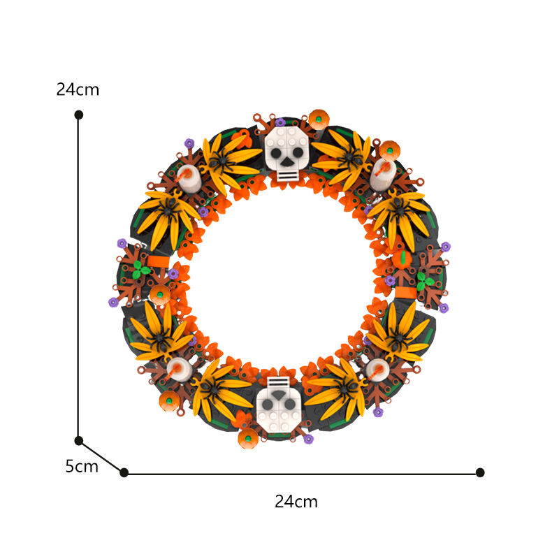 MOC-88260 Halloween Wreath with 422 Pieces
