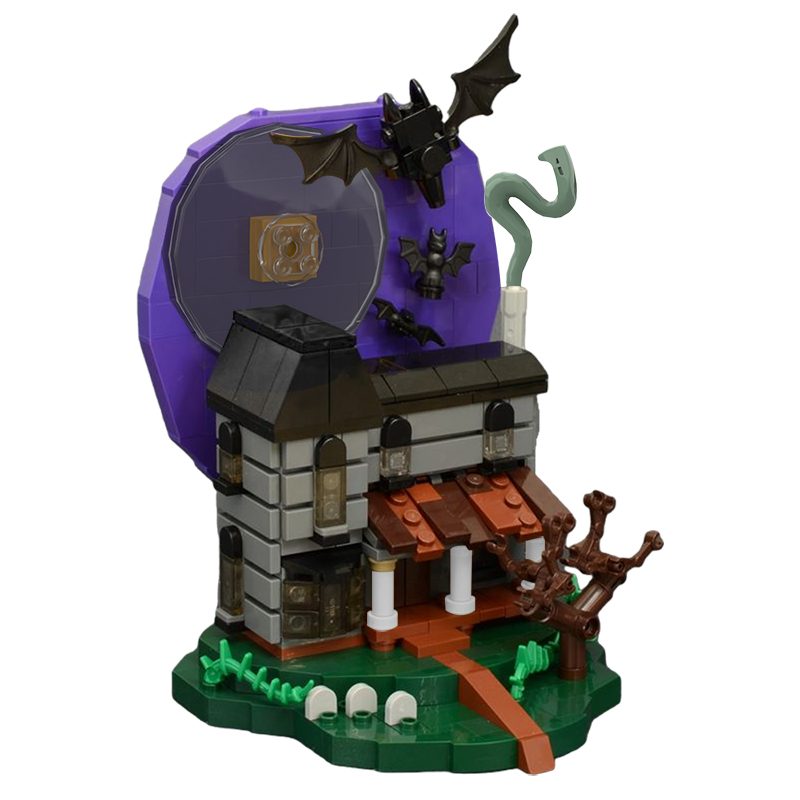 MOC-89533 Halloween Haunted House with 574 Pieces