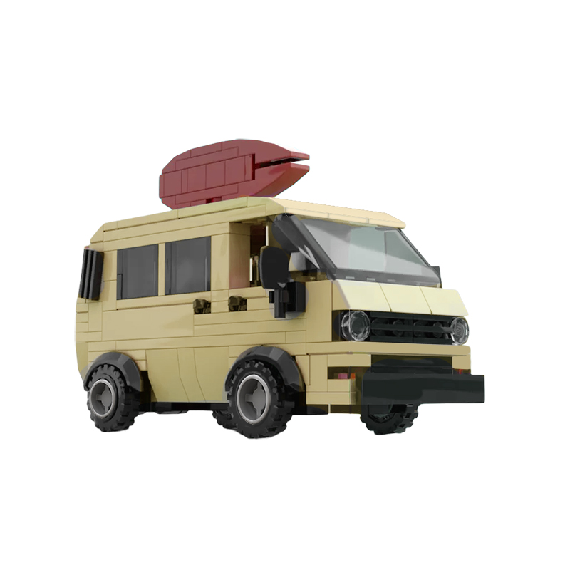 MOC-101026 Stranger Things Surfer Boy Pizza Van with 244 Pieces