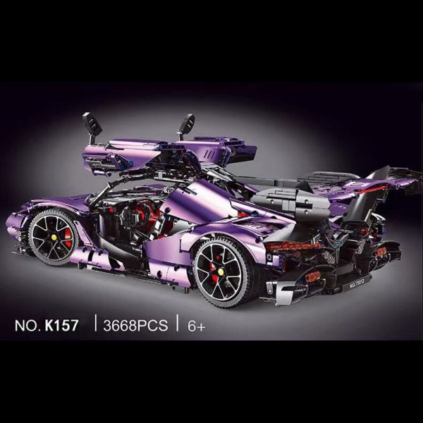 Technic 18K K157 18 Purple Gumpert Apollo IE Car 1 - MOULD KING