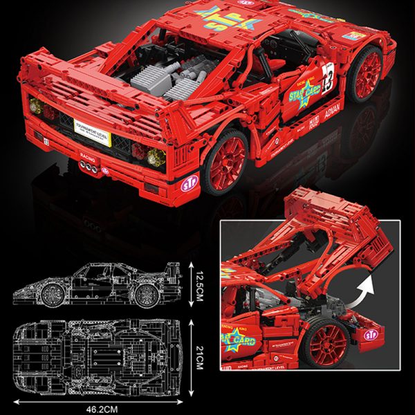 Technic Mould King 13095 110 Ferrari F40 LM 5 - MOULD KING