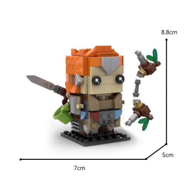 Creator MOC 116898 ALOY Brickheadz HZD HFW MOCBRICKLAND 5 - MOULD KING