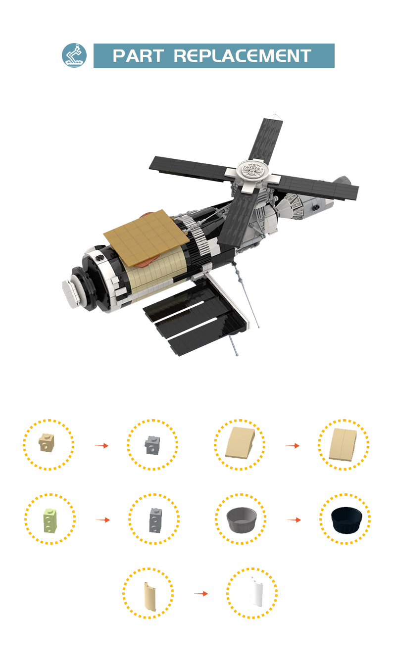 MOC 89583 NASA Skylab with 1476 Pieces