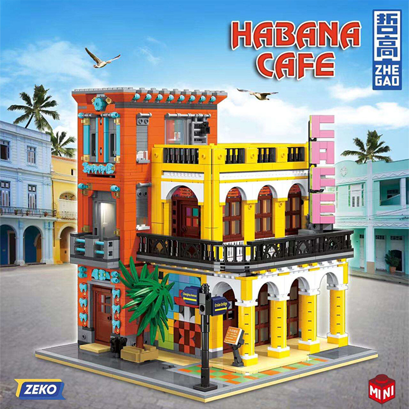 ZHEGAO DZ6020 Cafe Havana Shining With 3158 Pieces