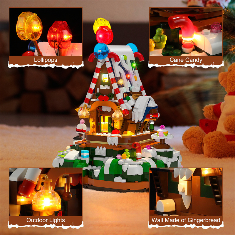 FunWhole F9009 Christmas Candy House With 896 Pieces