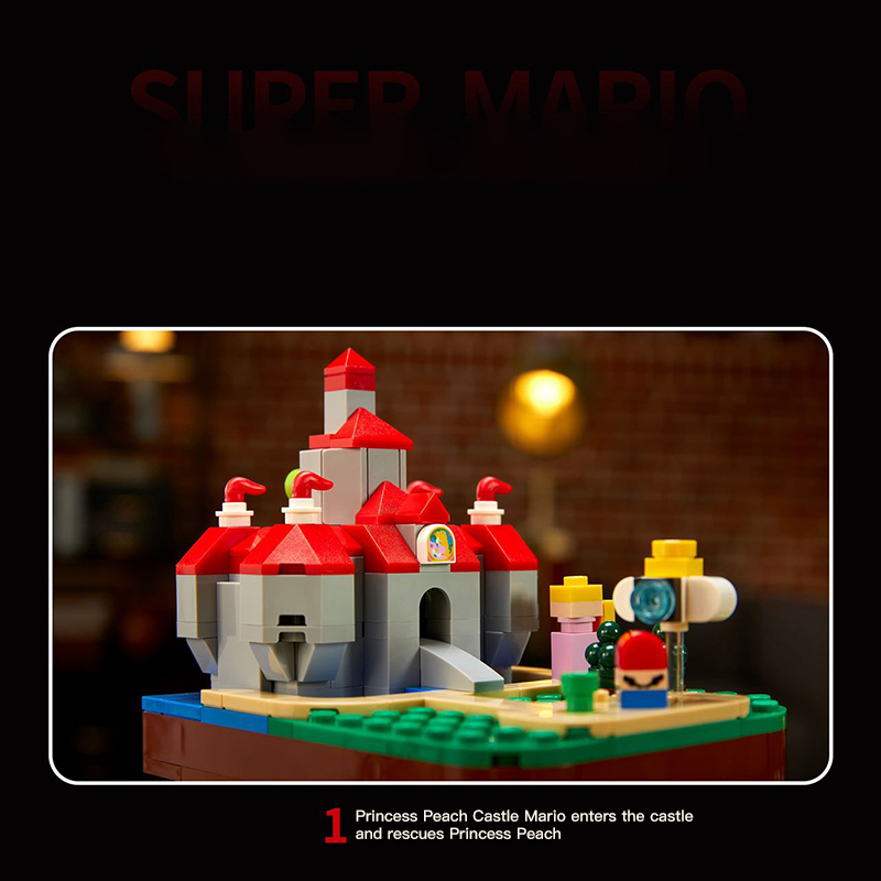 MOC 73196 Red Super Mario 64 Question Mark Block With 2064 Pieces