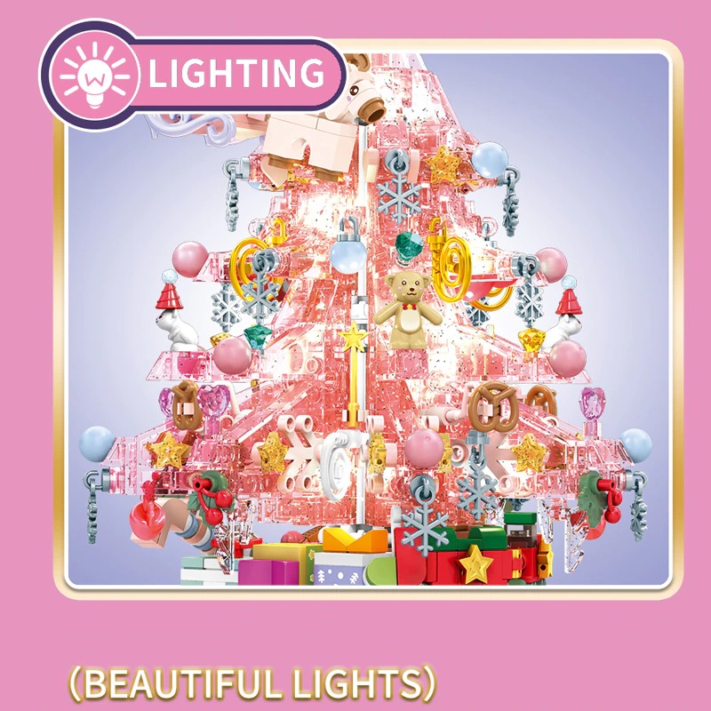 Sembo 605024 Crystal Christmas Tree With 675 Pieces
