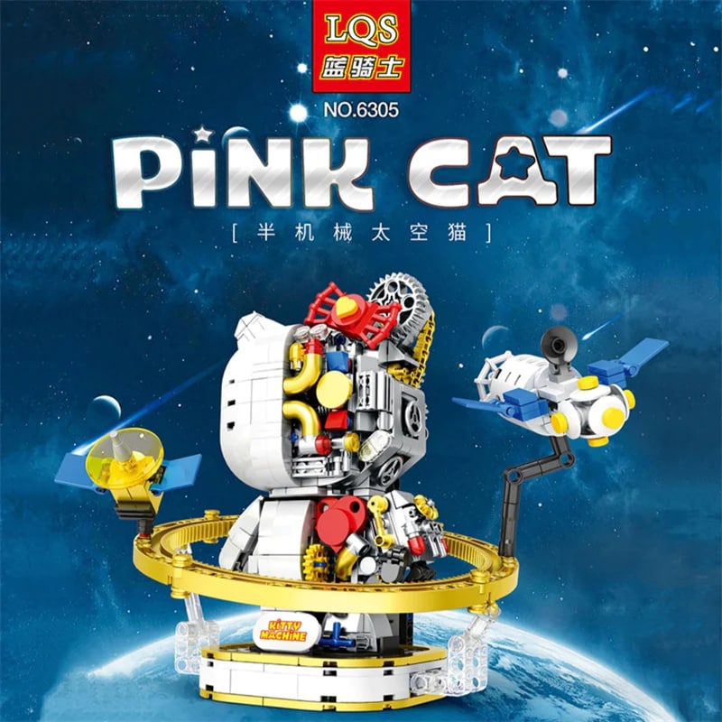 LQS 6305 Cyborg Space Cat With 830 Pieces