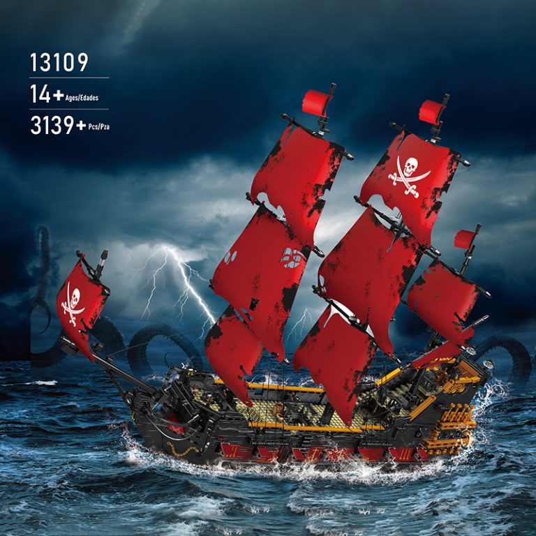 MOULD KING 13109 Pirates of QA Ship With 3139 Pieces | MOULD KING