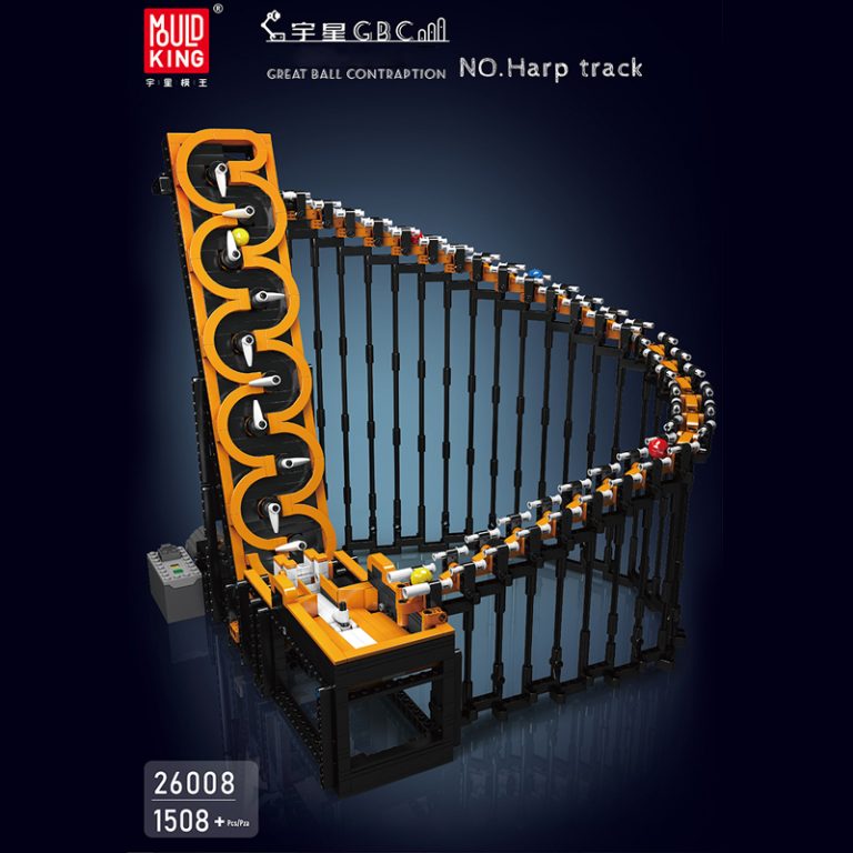 MOULD KING 26008 Great Ball Contraption Harp Track With 1508 Pieces