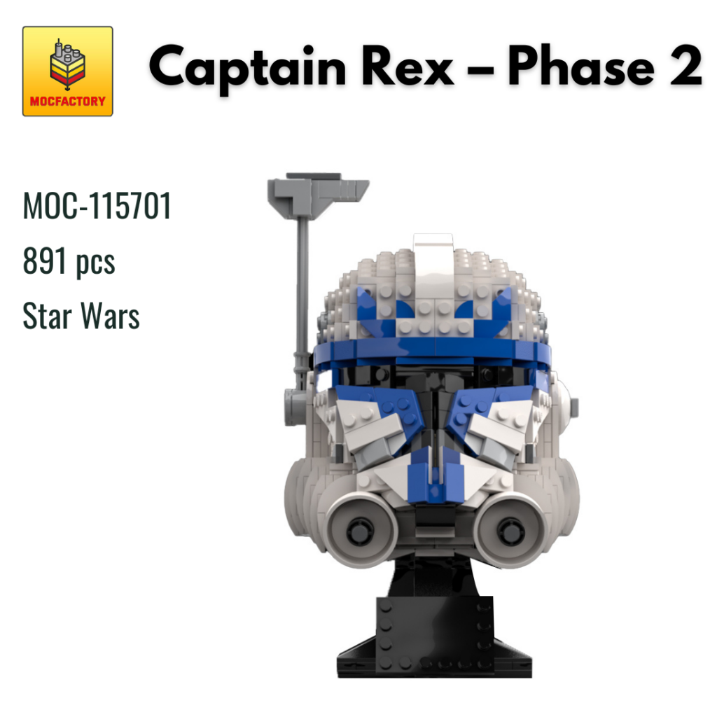 MOC-115701 Captain Rex – Phase 2 (Helmet Serie) With 891 Pieces