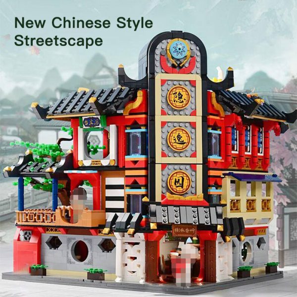 Modular Building Keeppley K18003 New Chinese Style Streetscape 1 - MOULD KING