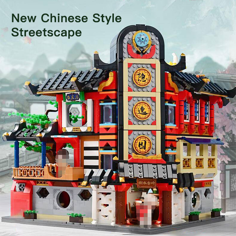  Keeppley K18003 New Chinese Style Streetscape With K18003 Pieces
