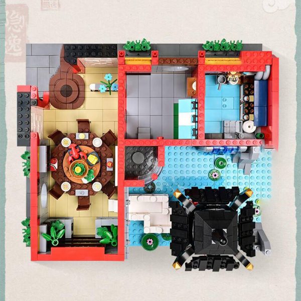 Modular Building Keeppley K18003 New Chinese Style Streetscape 4 - MOULD KING
