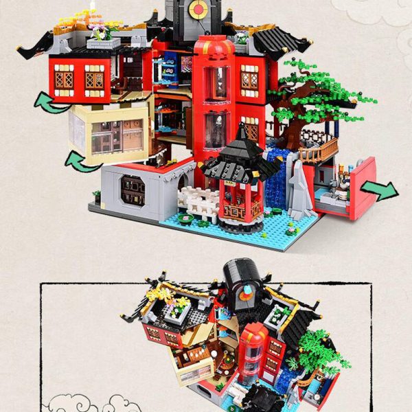 Modular Building Keeppley K18003 New Chinese Style Streetscape 5 - MOULD KING